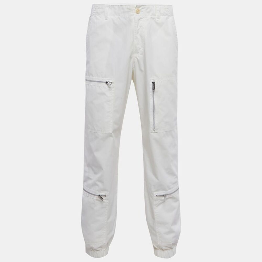 Undercover White Cotton Cargo Pants L